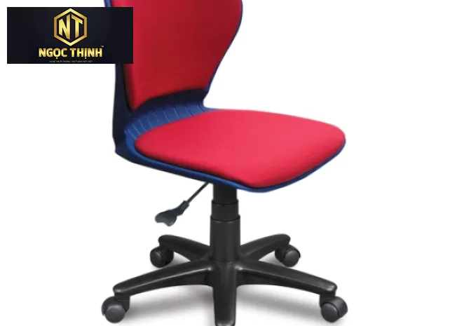 Ghế nhân viên sử dụng đệm tựa nhựa có mút bọc vải   SG529